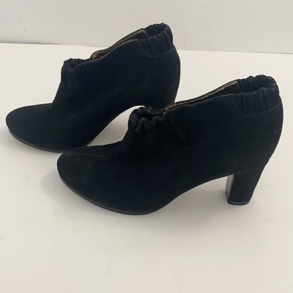 Sam Edelman Simone Black Suede Leather Bootie Size 6.5 - Picture 2 of 8
